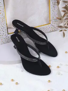 Mochi Women Embellished Kitten Pumps