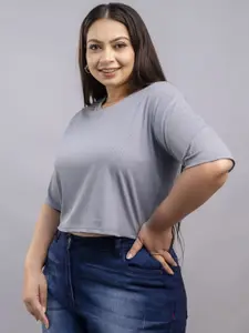 Fashion Zest Women Plus Size Striped Cotton Tank Top