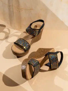 Inc 5 Women High-Top Wedge Sandals