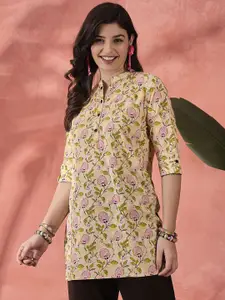 Sangria Women Floral Printed Pure Cotton Top