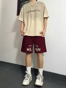 StyleCast Men Typography Printed Shorts