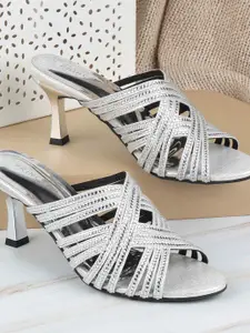 Metro Women Embellished Block Pumps