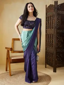RACHNA Ombre Satin Ready to Wear Saree