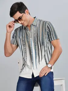 BULLMER Men Standard Opaque Printed Casual Shirt