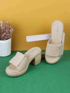 Mochi Textured Block Heel Sandals