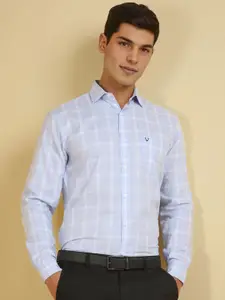 Allen Solly Men Slim Fit Spread Collar Checked Cotton Formal Shirt
