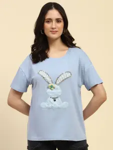 Global Republic Women Embroidered Extended Sleeves Cotton Top