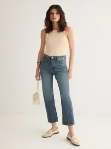 Trendyol Women Low Distress Light Fade Cotton Jeans