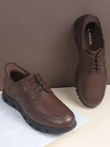 Mochi Men Round Toe Leather Formal Derbys Shoes