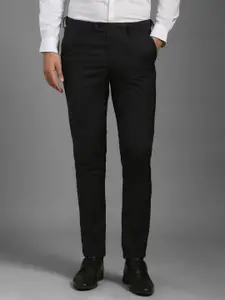 Louis Philippe Men Slim Fit Mid-Rise Trousers