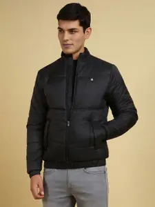 Allen Solly Men Mock Collar Solid Casual Padded Jacket