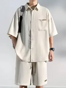 StyleCast x Revolte Short Sleeves Shirt With Shorts