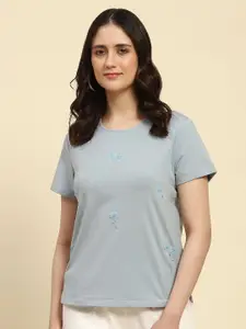 Global Republic Floral Embroidered Cotton Top