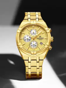 Naviforce Men Dial & Stainless Steel Straps Analogue Watch NF8042_G G G