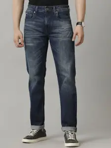 Voi Jeans Men Comfort Mid-Rise Heavy Fade Stretchable Slim Fit Jeans