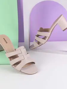 Mochi Women Colourblocked Block Gladiator