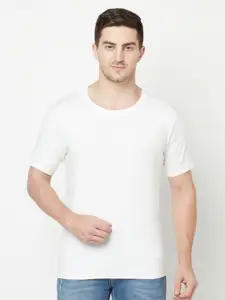Moda Rapido Men Fusion Solid Round Neck Cotton T-shirt