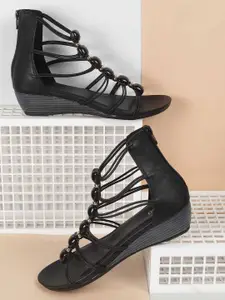 Metro Open Toe Wedge Heel Gladiators