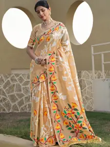 Satrani Floral Woven Design Pure Cotton Jamdani Saree