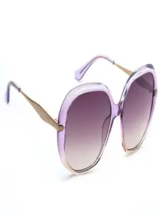 Image Women Square Sunglasses with UV Protected Lens IMS793C4SG