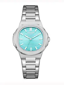 Lee Cooper Women Brass Dial & Stainless Steel Bracelet Style Straps Analogue Watch LC08017.300