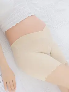 SYGA Women Cotton High-Waist Adjustable Maternity Lounge Shorts