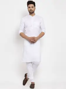 Kaifoo Mandarin collar Straight Kurta With Churidar