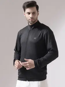 HRX by Hrithik Roshan Men Mock Collar Solid Sports Lightweight Bomber Jacket