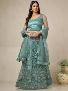 Soch Embellished Beads and Stones Unstitched Lehenga & Blouse With Dupatta