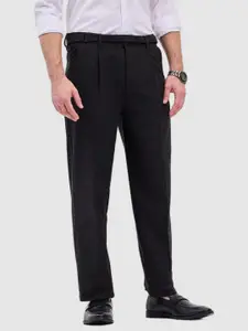 Snitch Men Relaxed Loose Fit Pleated Trousers