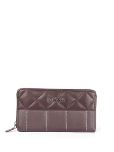 CIMONI Textured Leather Zip Around Wallet