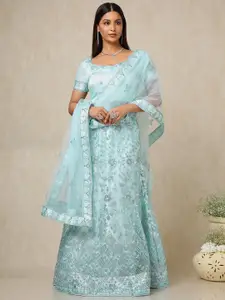 Soch Embellished Sequinned Unstitched Lehenga & Blouse With Dupatta