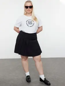 Trendyol Women Fashion Pleated Skorts