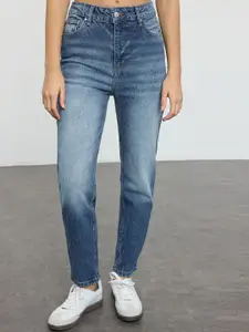 Trendyol Men Regular Fit Mid-Rise Heavy Fade Pure Cotton Jeans