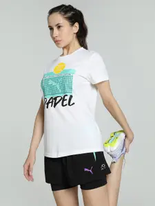 Puma Women Individual Graphic Printed Badminton Tee