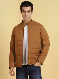 Allen Solly Men Stand Collar Solid Casual Puffer Jacket