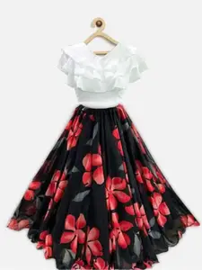 F Plus Fashion Girls Ready to Wear Lehenga & Blouse