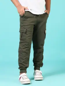 V-Mart Boys Cotton Solid Loop Knit Track Pants