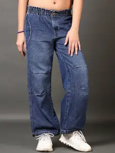 V-Mart Girls Light Fade Mid-Rise Stretchable Jeans