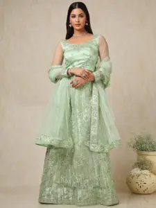 Soch Embellished Beads and Stones Unstitched Lehenga & Blouse With Dupatta