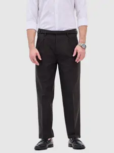 Snitch Men Relaxed Loose Fit Pleated Trousers