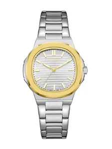 Lee Cooper Women Brass Dial & Stainless Steel Bracelet Style Straps Analogue Watch LC08017.230