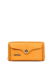 CIMONI Textured Leather Zip Around Wallet