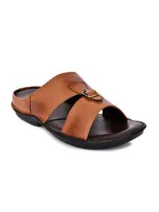ROYAL CRUZZ Men Leather Comfort Sandals