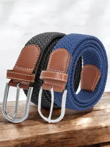 Provogue Men Pack of 2 Braided Belt