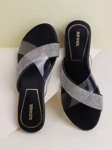 Anouk Women Embellished Ethnic Open Toe Flats