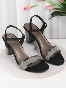 Metro Striped Block Pumps with Bows