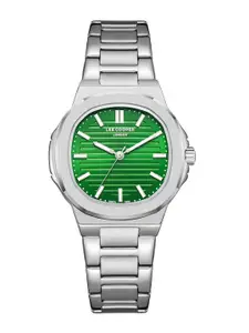 Lee Cooper Women Brass Dial & Stainless Steel Bracelet Style Straps Analogue Watch LC08017.370