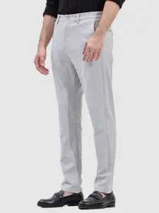 Snitch Men Smart Slim Fit Trousers