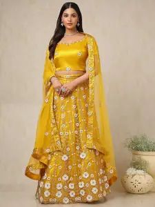 Soch Embellished Beads and Stones Unstitched Lehenga & Blouse With Dupatta